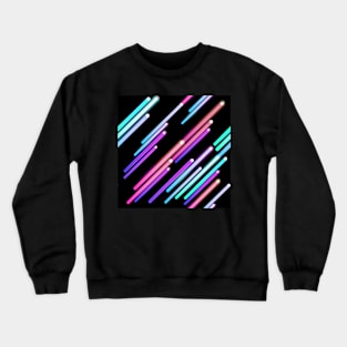 Colorful Shining Lines Crewneck Sweatshirt